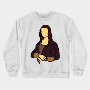 Mona Lisa Illustration Crewneck Sweatshirt